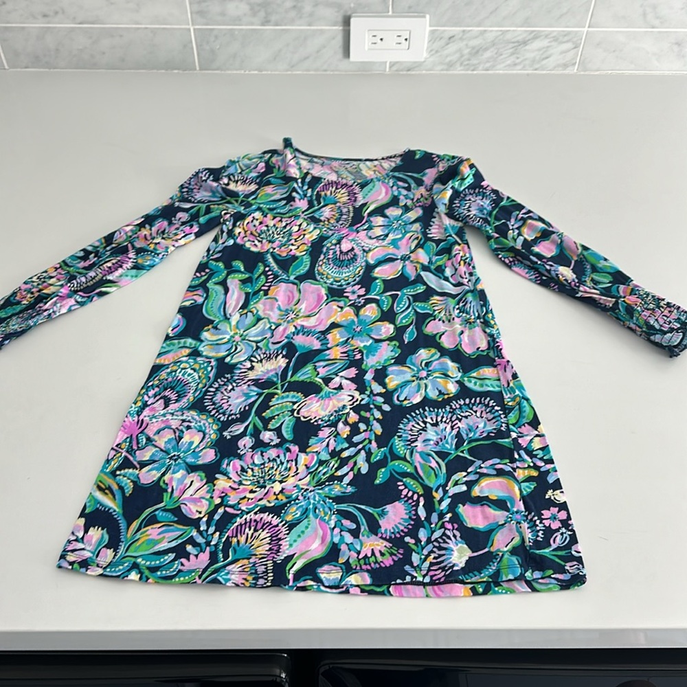 Lilly Pulitzer Girls size L 8-10 long sleeve cotton dress